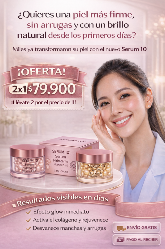 capsulas de vitamina D y E serum 10