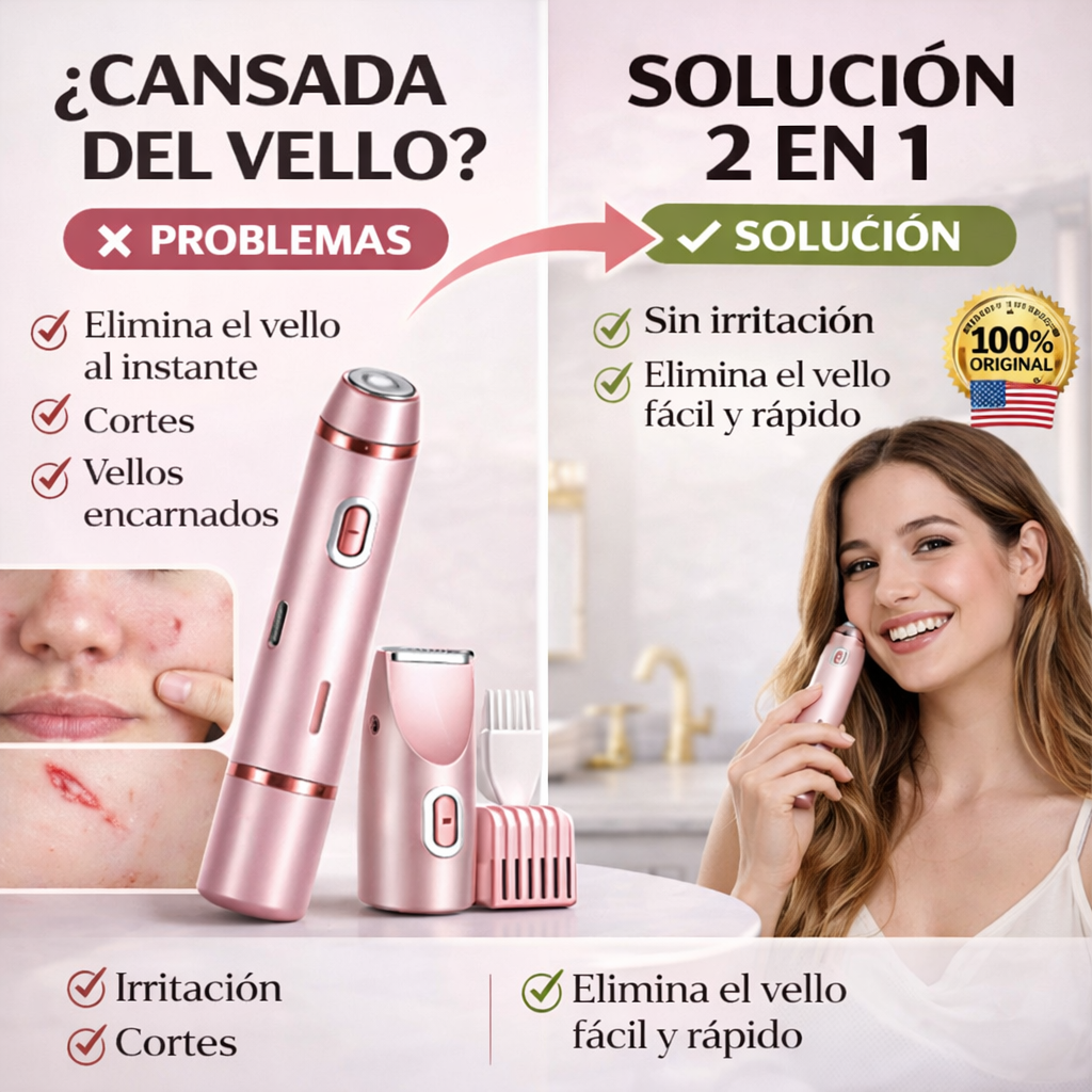 Depiladora 2 en 1™ | Sin dolor ni irritación 🌸