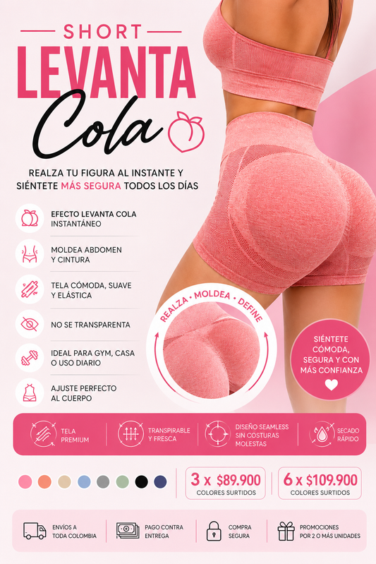 Short Push Up Levanta cola